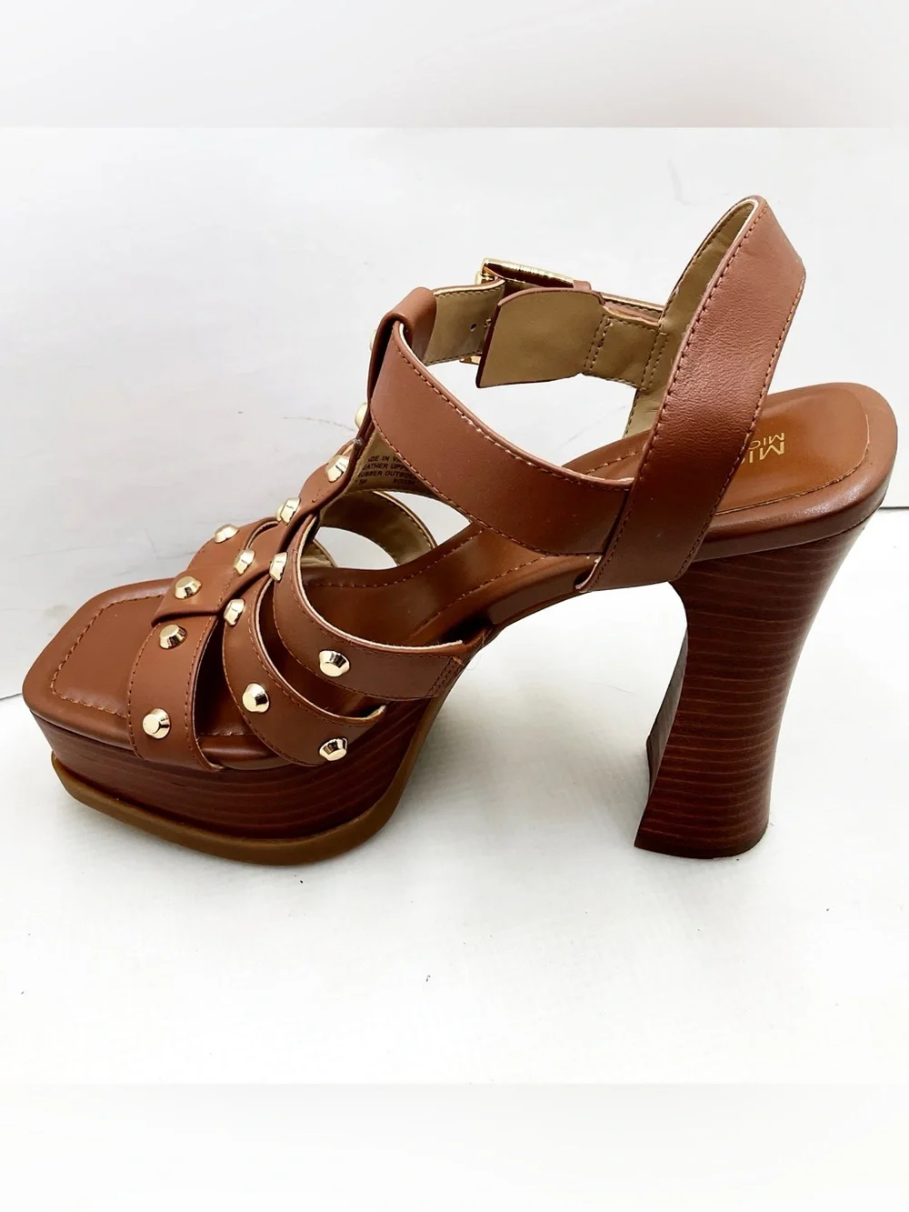 {Michael Michael Kors}Jagger Studded Leather Platform Sandals